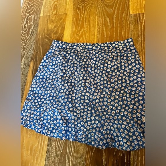 Madewell blue Ruffle-Edge Skirt in Mini Daisy size 2 - Picture 5 of 6